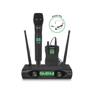 میکروفن بیسیم یقه ای-هدمیک دستی M.PRO UHF-762HB